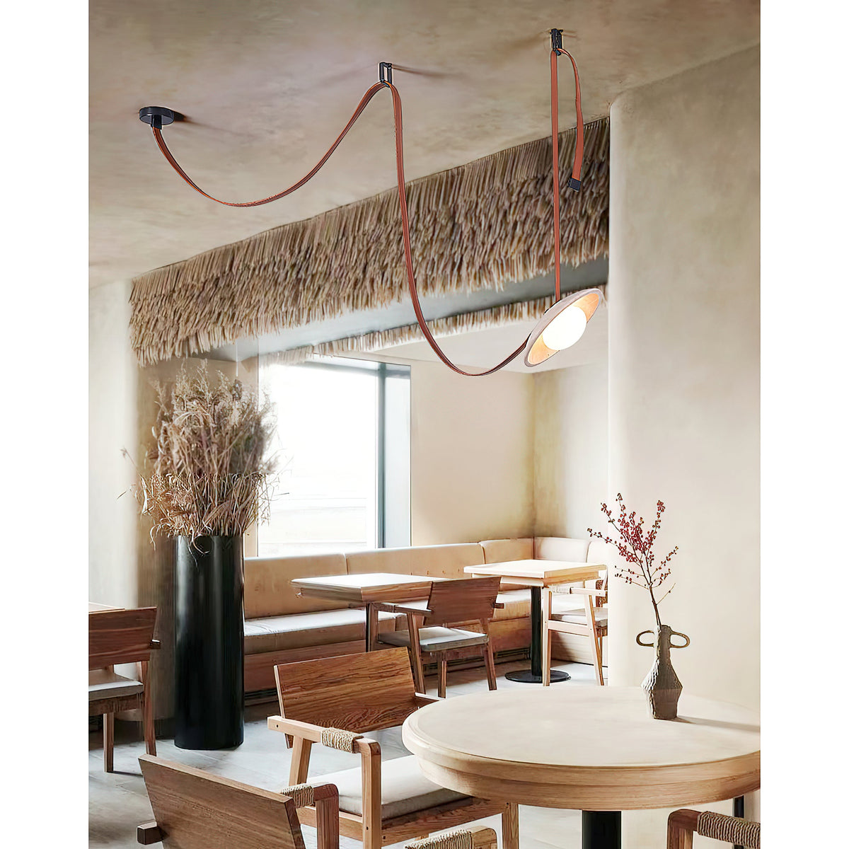Light Rail Leather Pendant Lamp — view 13