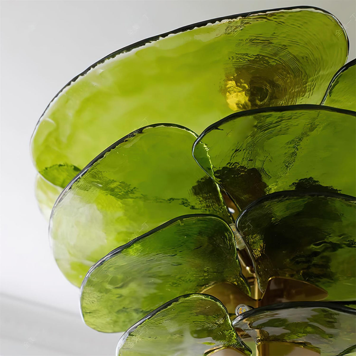 Lotus Leaf Layered Glass Chandelier — view 33