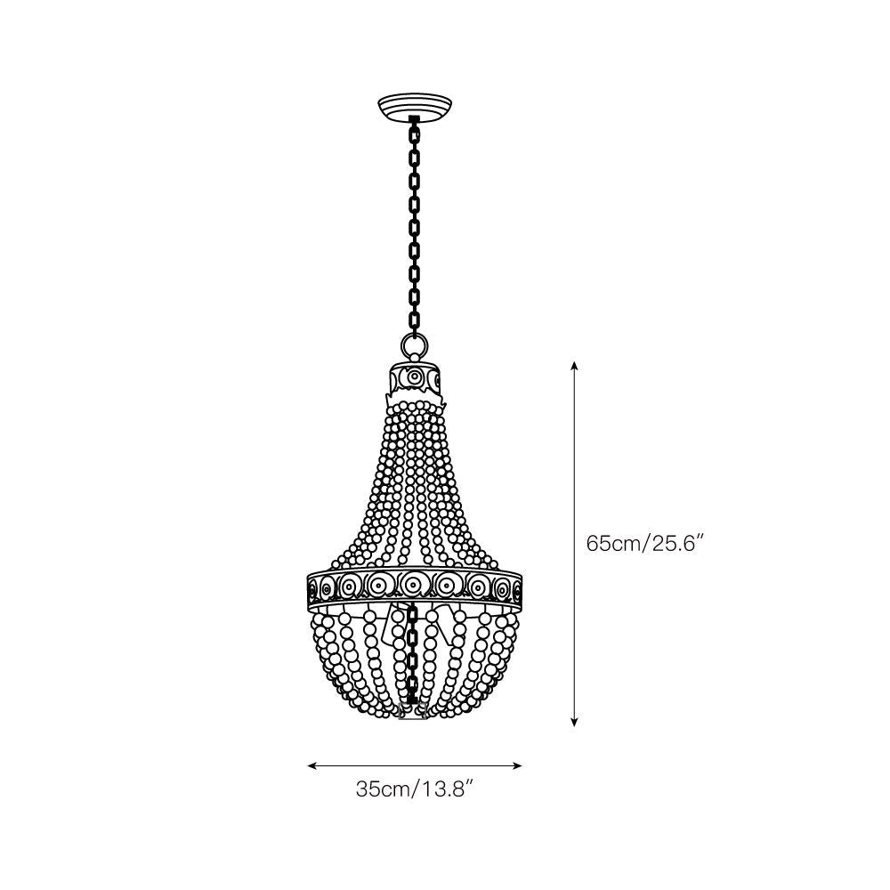 Littlefield Beaded Chandelier — view 3
