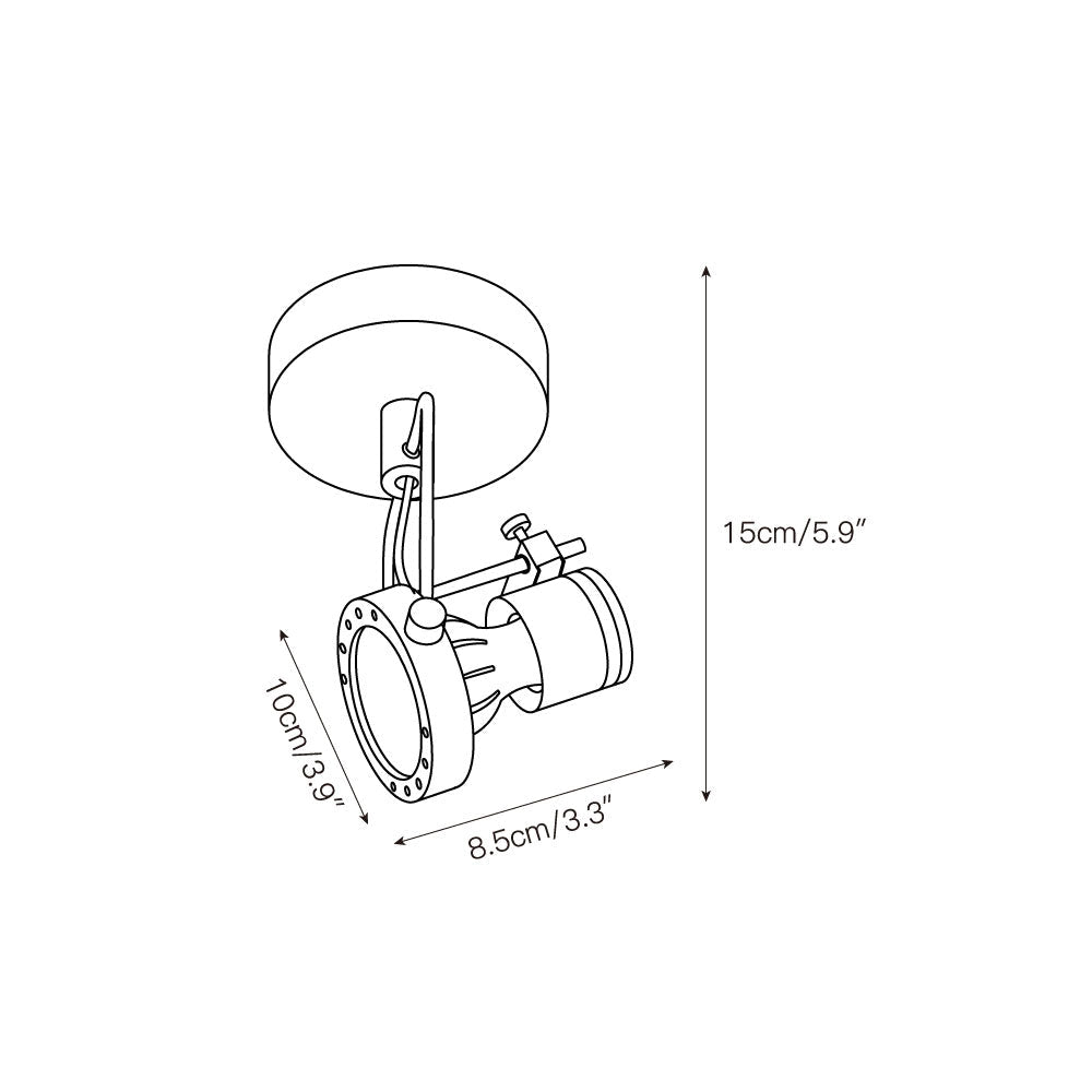 Lucide Industrial Ceiling Lamp — view 3