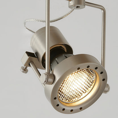 Lucide Industrial Nickel Ceiling Lamp