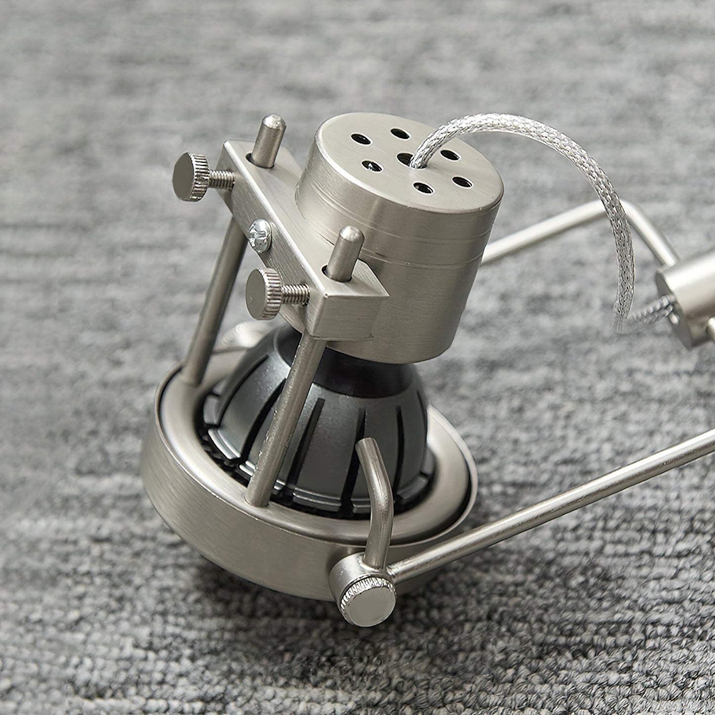 Lucide Industrial Nickel Ceiling Lamp