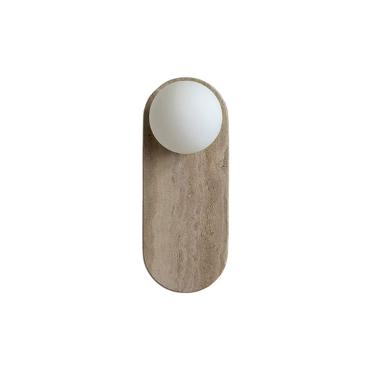 Lucie Beige Travertine Sconce