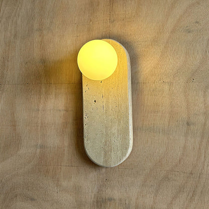 Lucie Beige Travertine Sconce