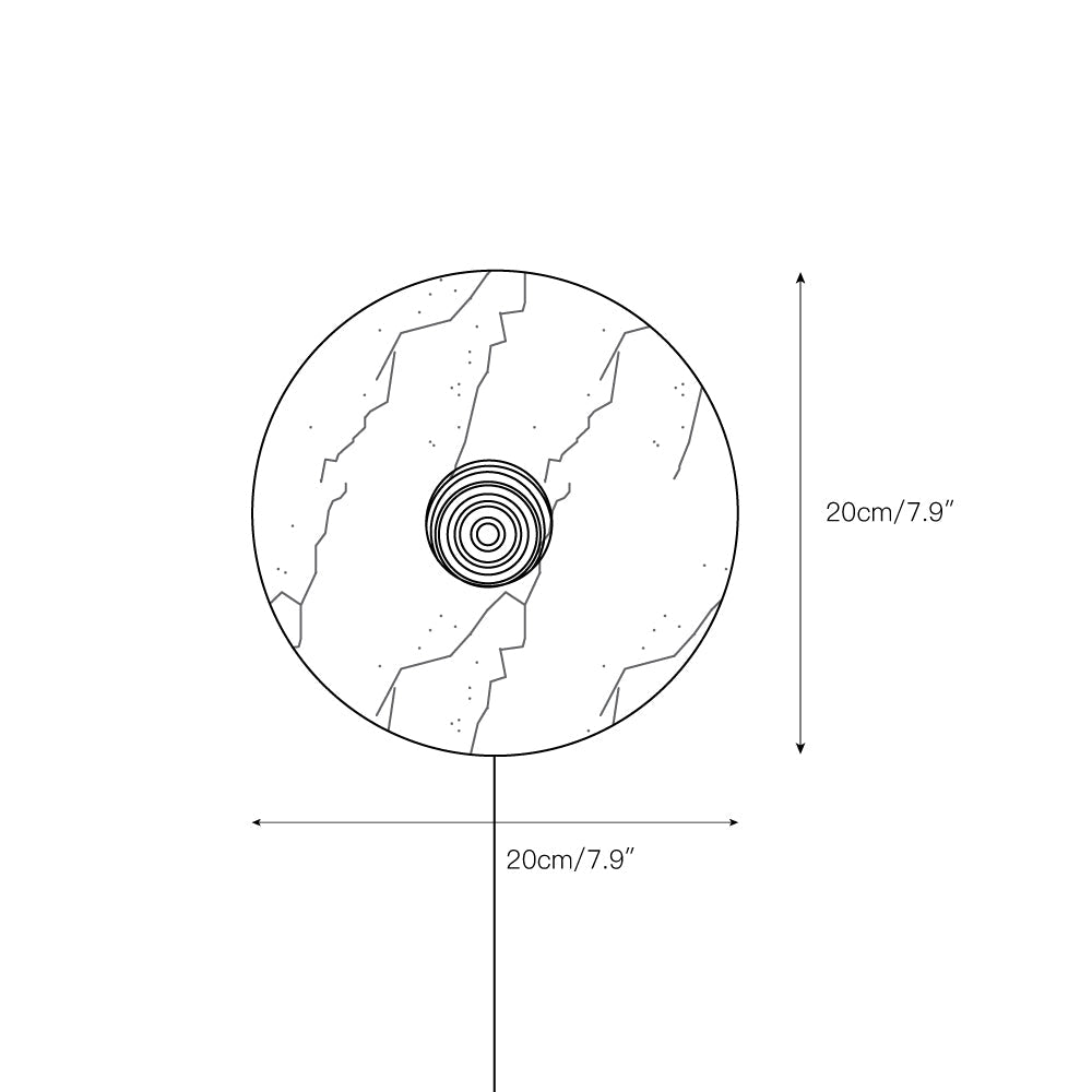 Lucie Marble Plug-in Wall Lamp — view 3