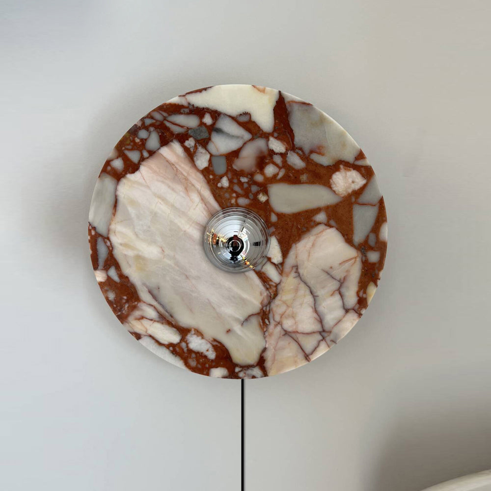 Lucie Marble Plug-in Wall Lamp — view 2