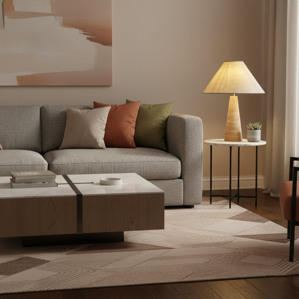 Lulu Travertine Table Lamp — view 5