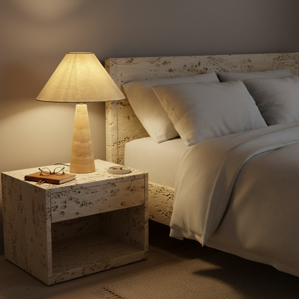 Lulu Travertine Table Lamp — view 6