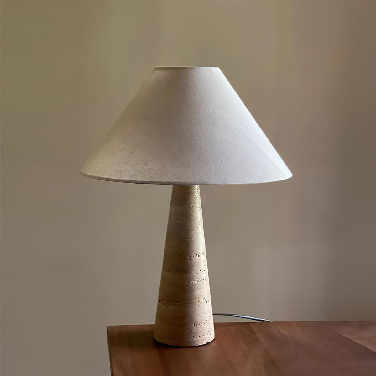 Lulu Travertine Table Lamp — view 12