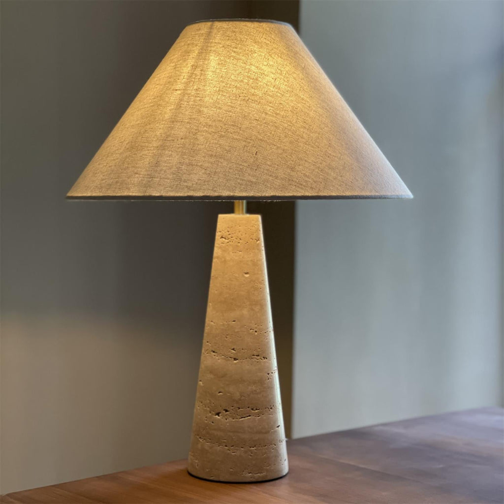 Lulu Travertine Table Lamp — view 13