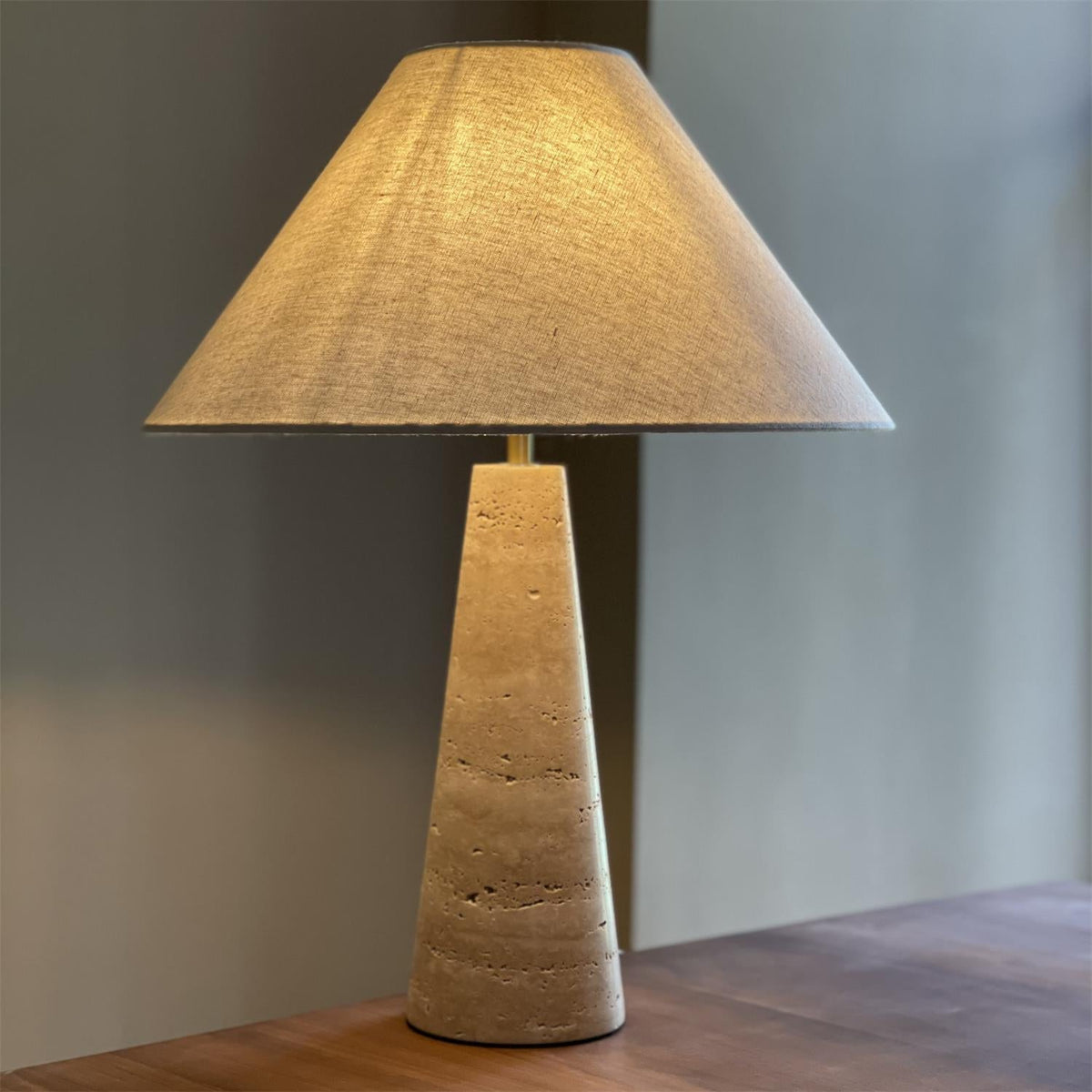 Lulu Travertine Table Lamp — view 13