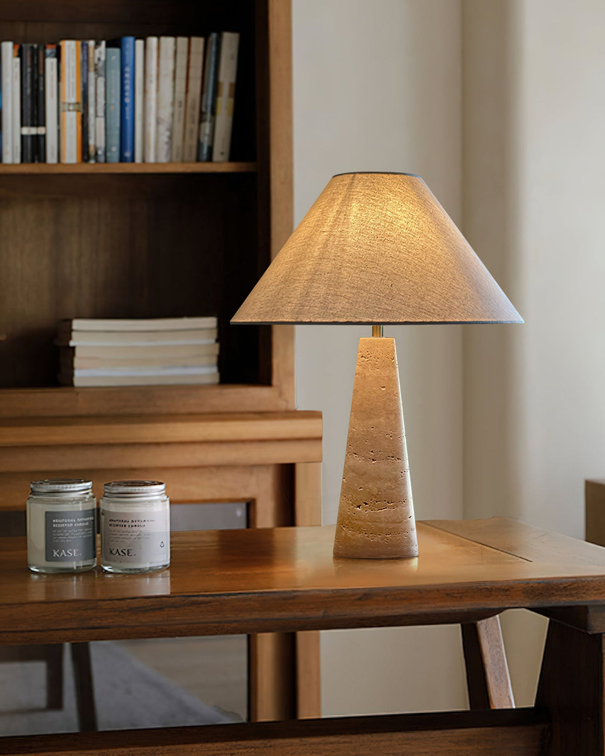 Lulu Travertine Table Lamp — view 8