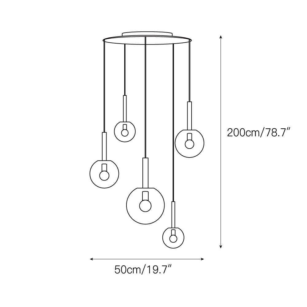 Luna Sospeso Cloud Pendant Lamp — view 5
