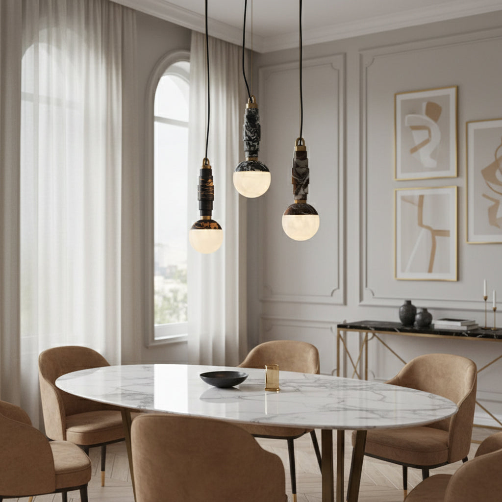 Lunar Marble Pendant Lamp — view 4