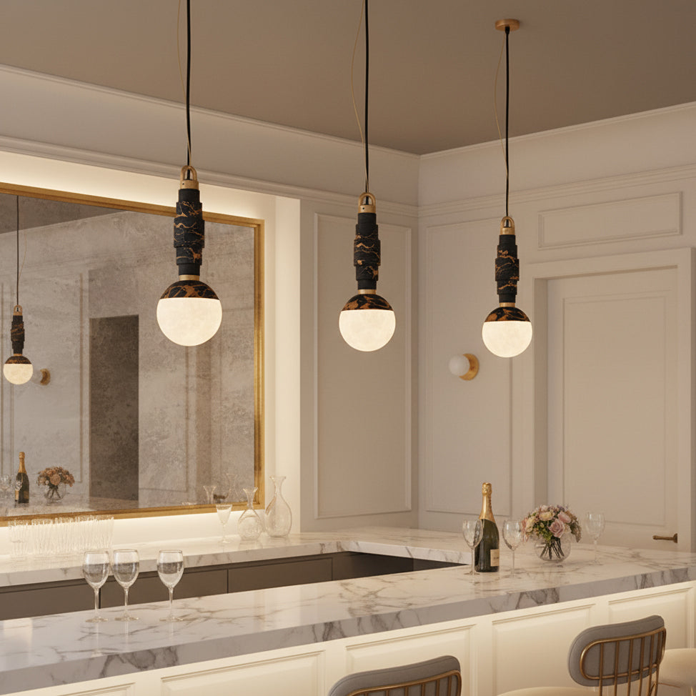 Lunar Marble Pendant Lamp — view 5