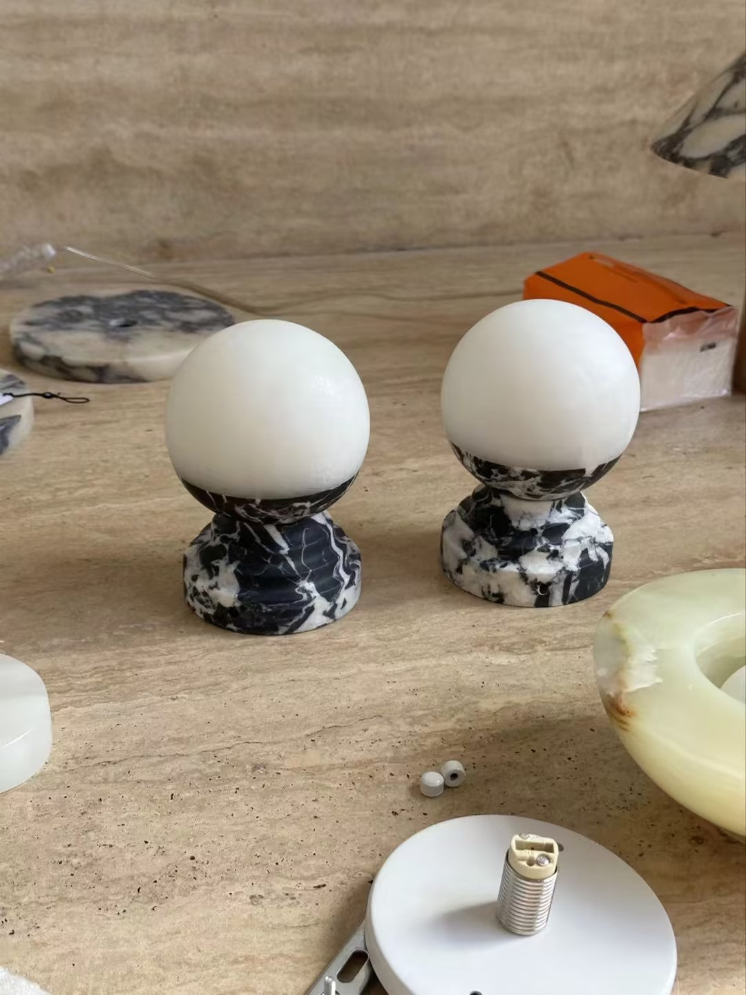Lunar Marble Table Lamp — view 13