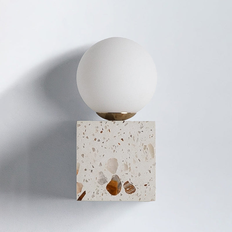 Lunas Terrazzo Cube Wall Sconce — view 8