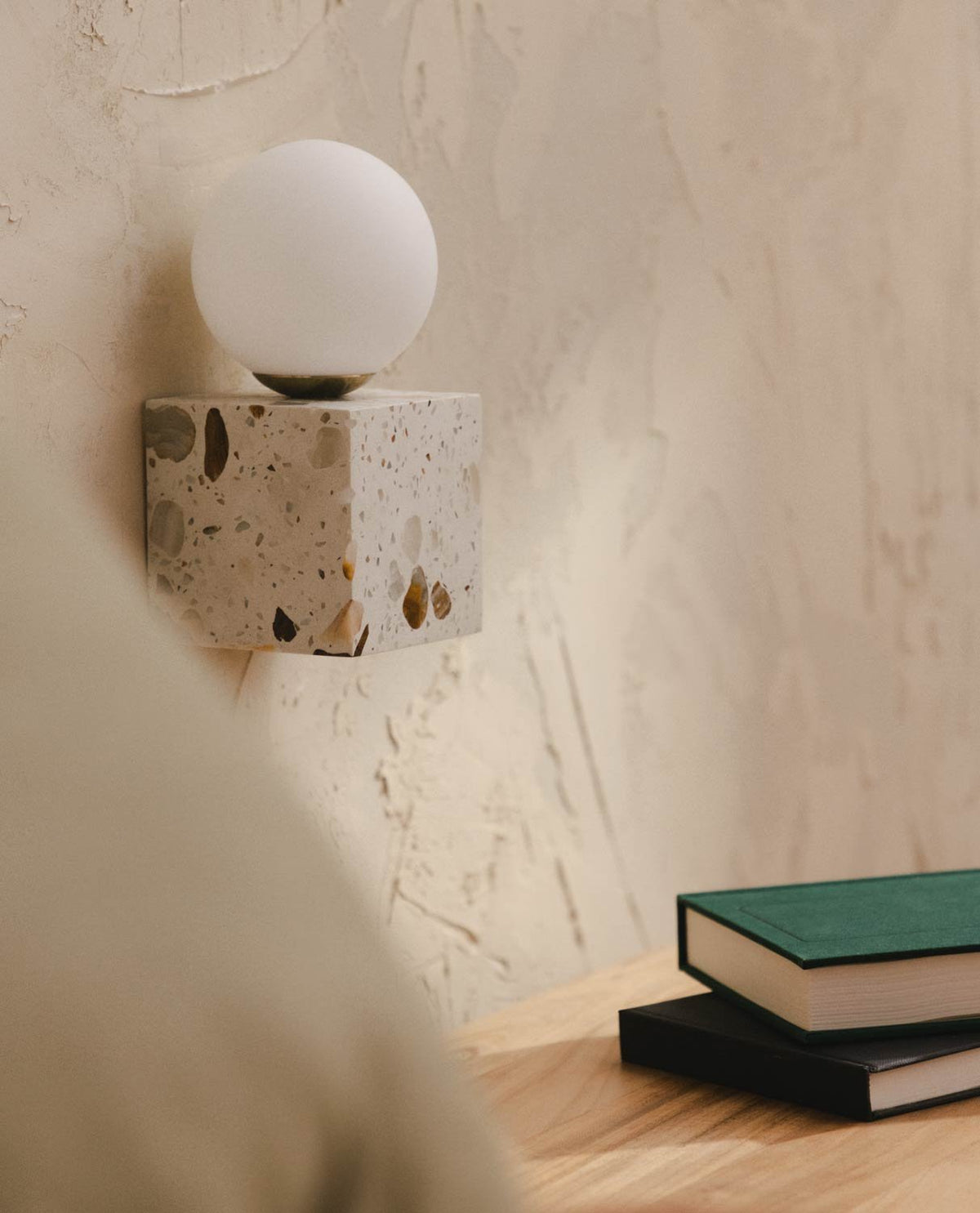 Lunas Terrazzo Cube Wall Sconce — view 2