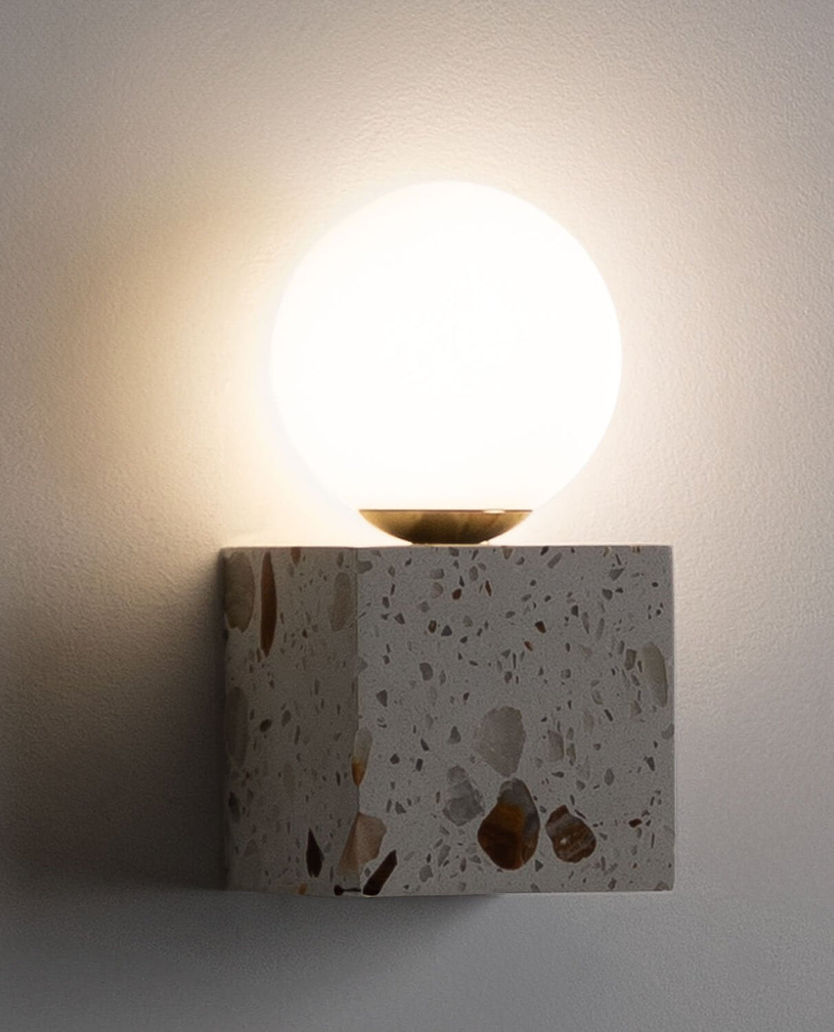 Lunas Terrazzo Cube Wall Sconce — view 5