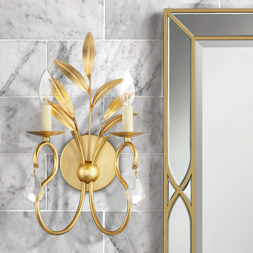 Lydia Crystal Sconces — view 2