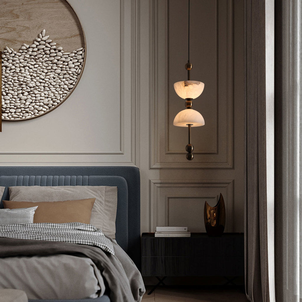 Lyra Alabaster Pendant Lamp — view 2