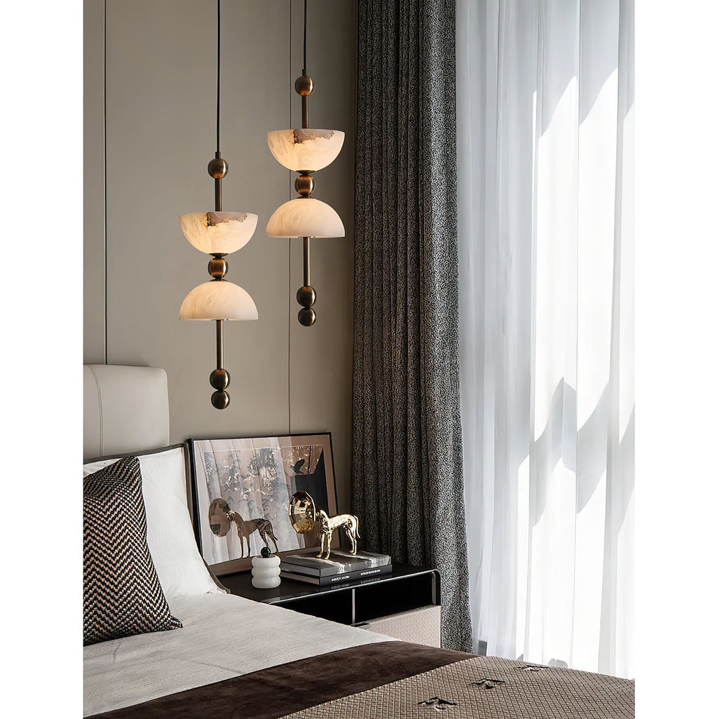 Lyra Alabaster Pendant Lamp — view 4