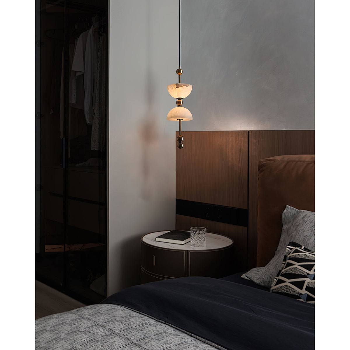 Lyra Alabaster Pendant Lamp — view 6