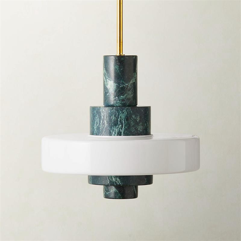 Mercury Green Marble Pendant Lamp — view 13