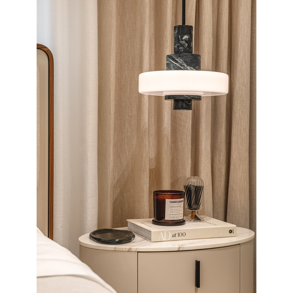 Mercury Green Marble Pendant Lamp — view 11