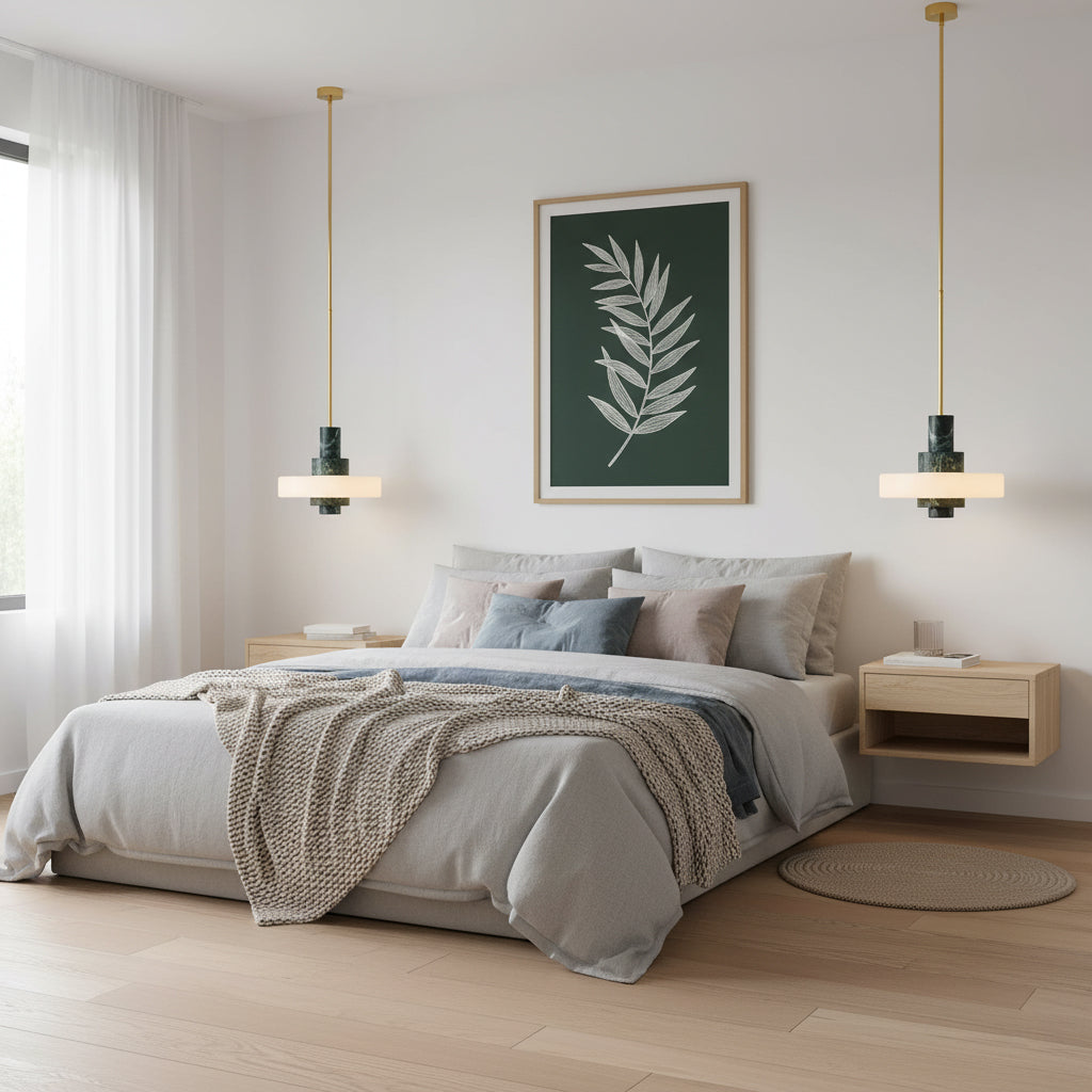 Mercury Green Marble Pendant Lamp — view 5