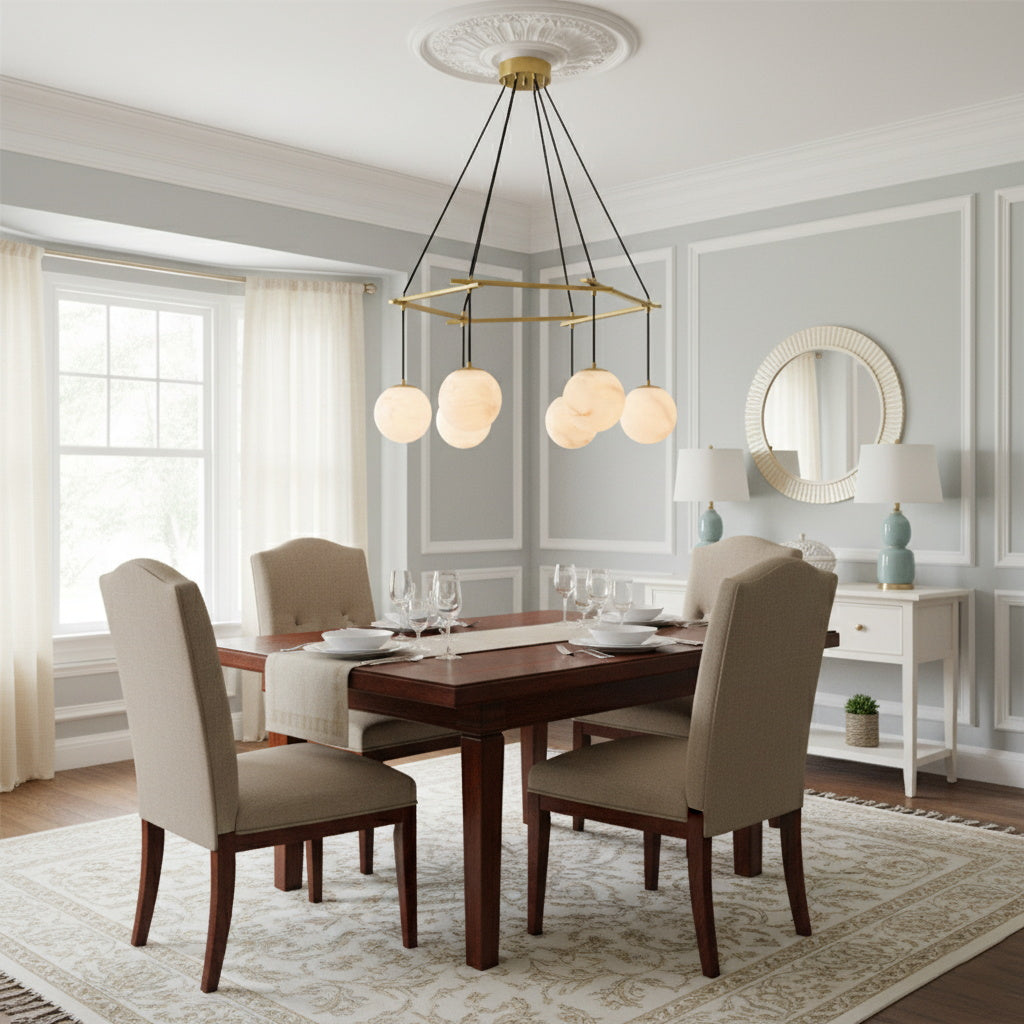 Miira Alabaster Chandelier — view 2