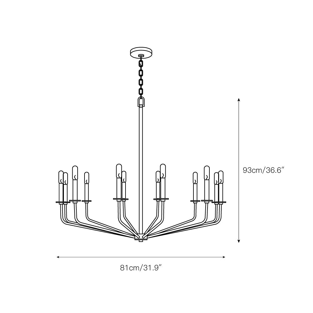 Milanese Chandelier — view 4