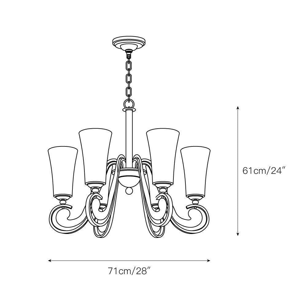 Milbury Chandelier — view 3