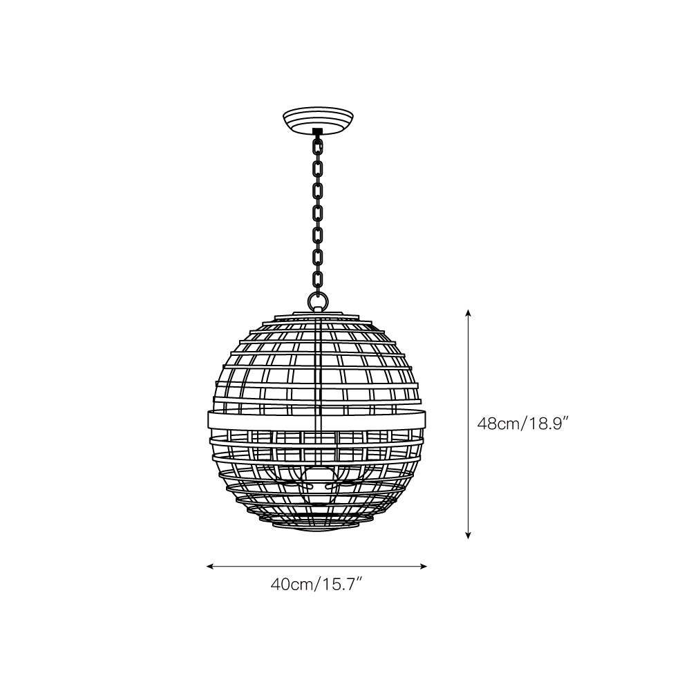 Mill Globe Pendant Lamp — view 4
