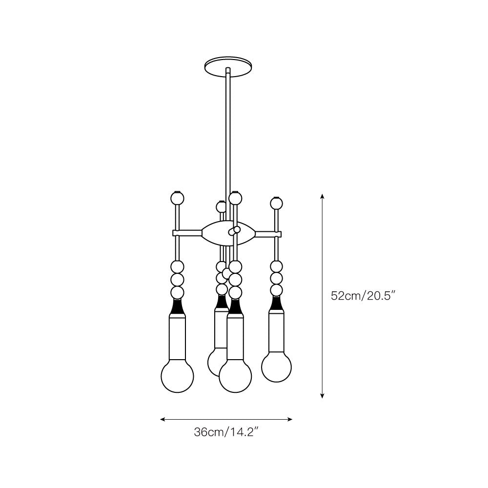 Millie Chandelier — view 4