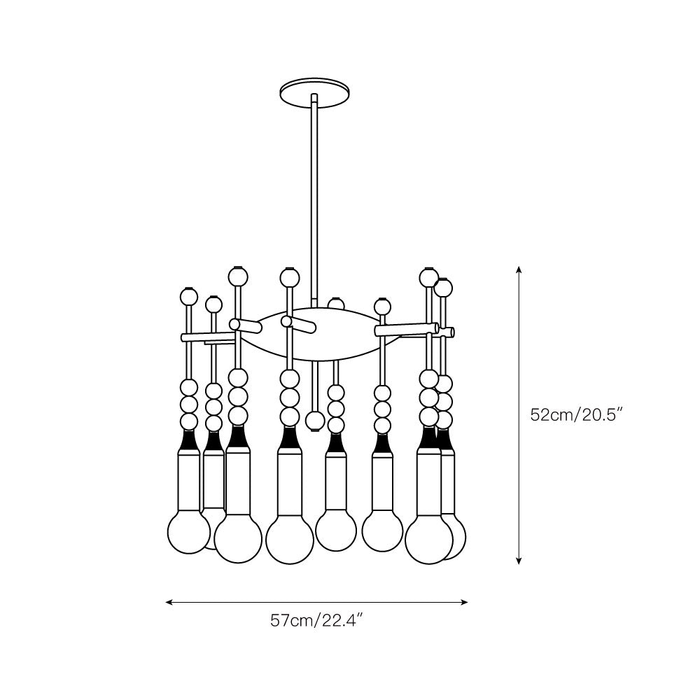 Millie Chandelier — view 5