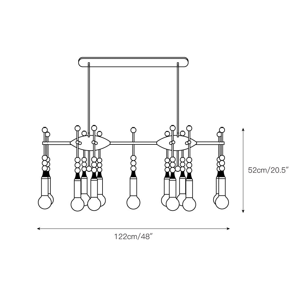 Millie Chandelier — view 6