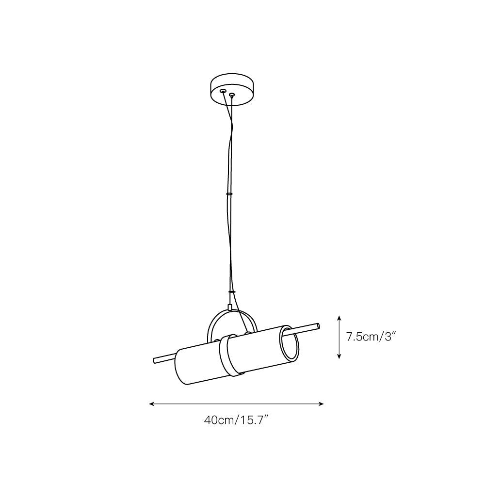 Mini Cylindrical Alabaster Pendant Light — view 4