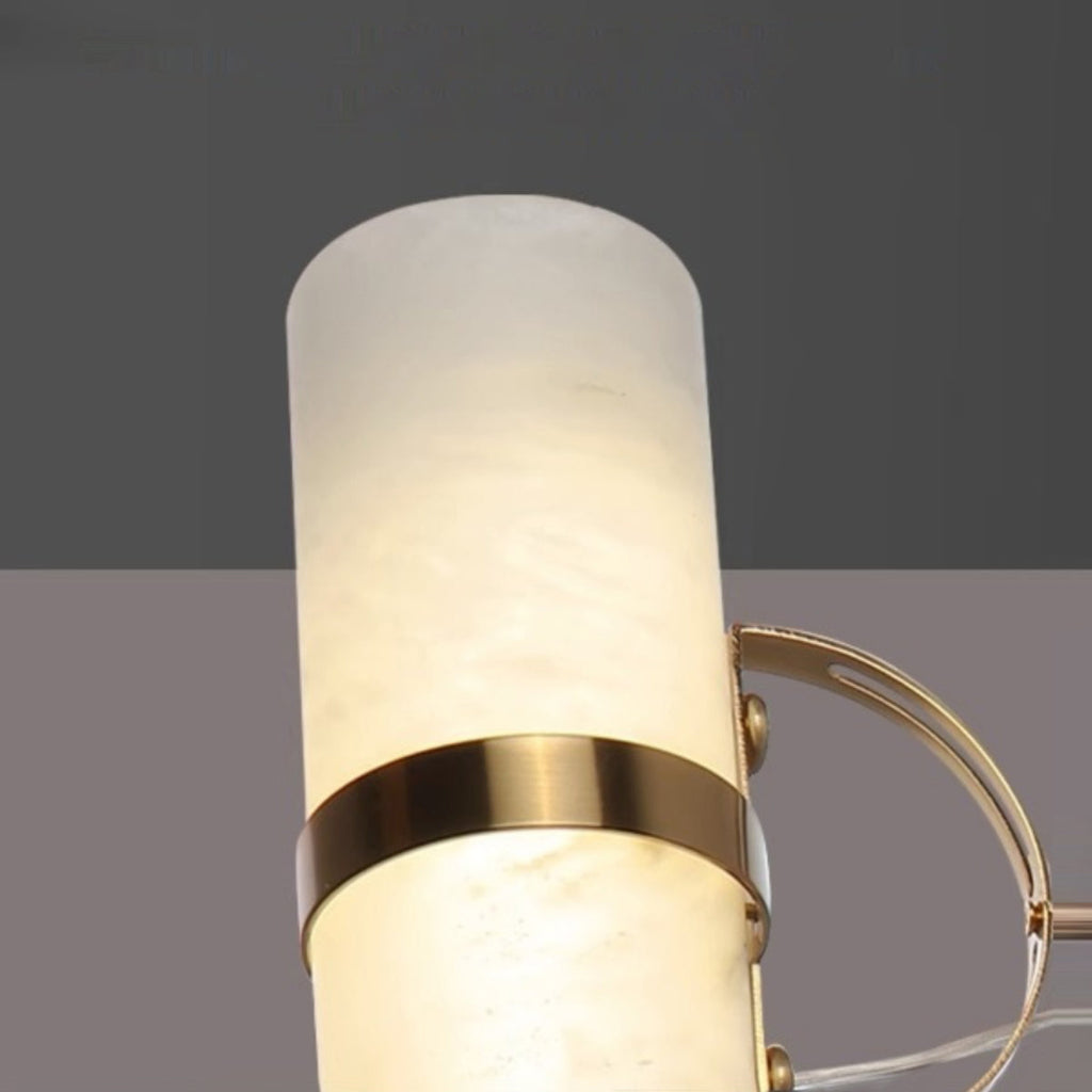 Mini Cylindrical Alabaster Pendant Light — view 12