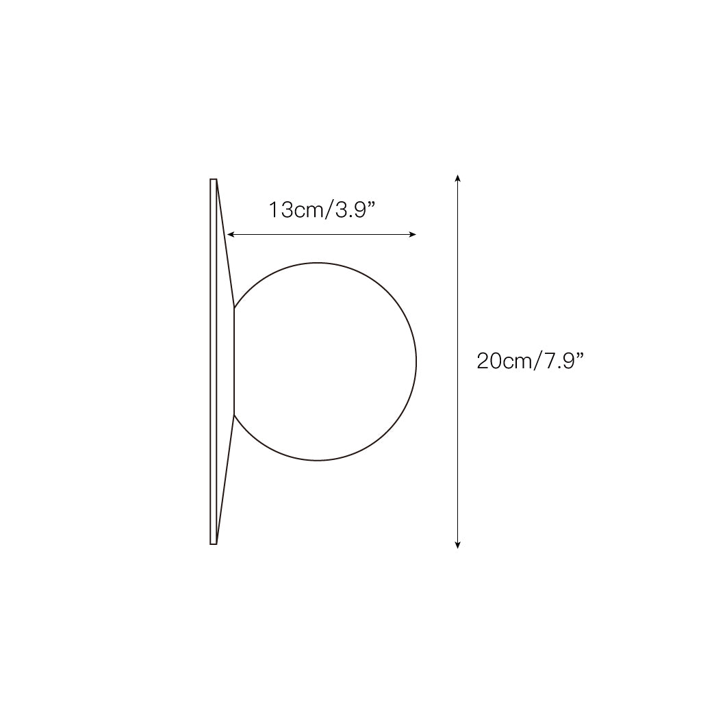 Corona Round Alabaster Sconce — view 3