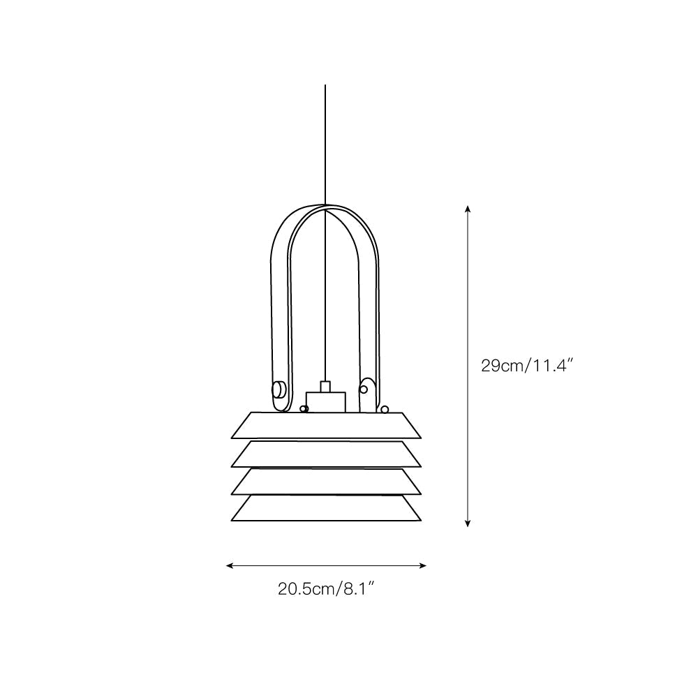 Minimalist Lantern Pendant Lamp — view 3