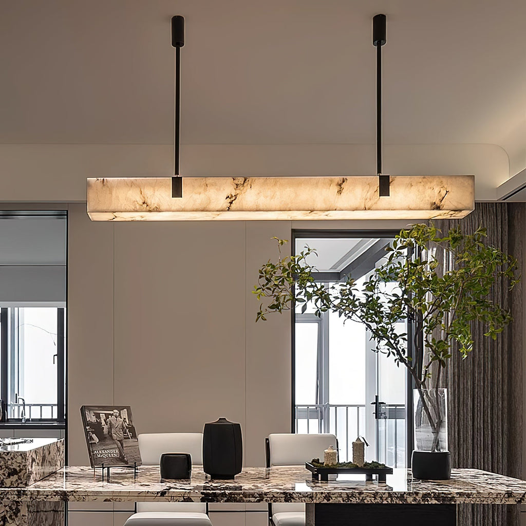 Mission Alabaster Chandelier — view 2
