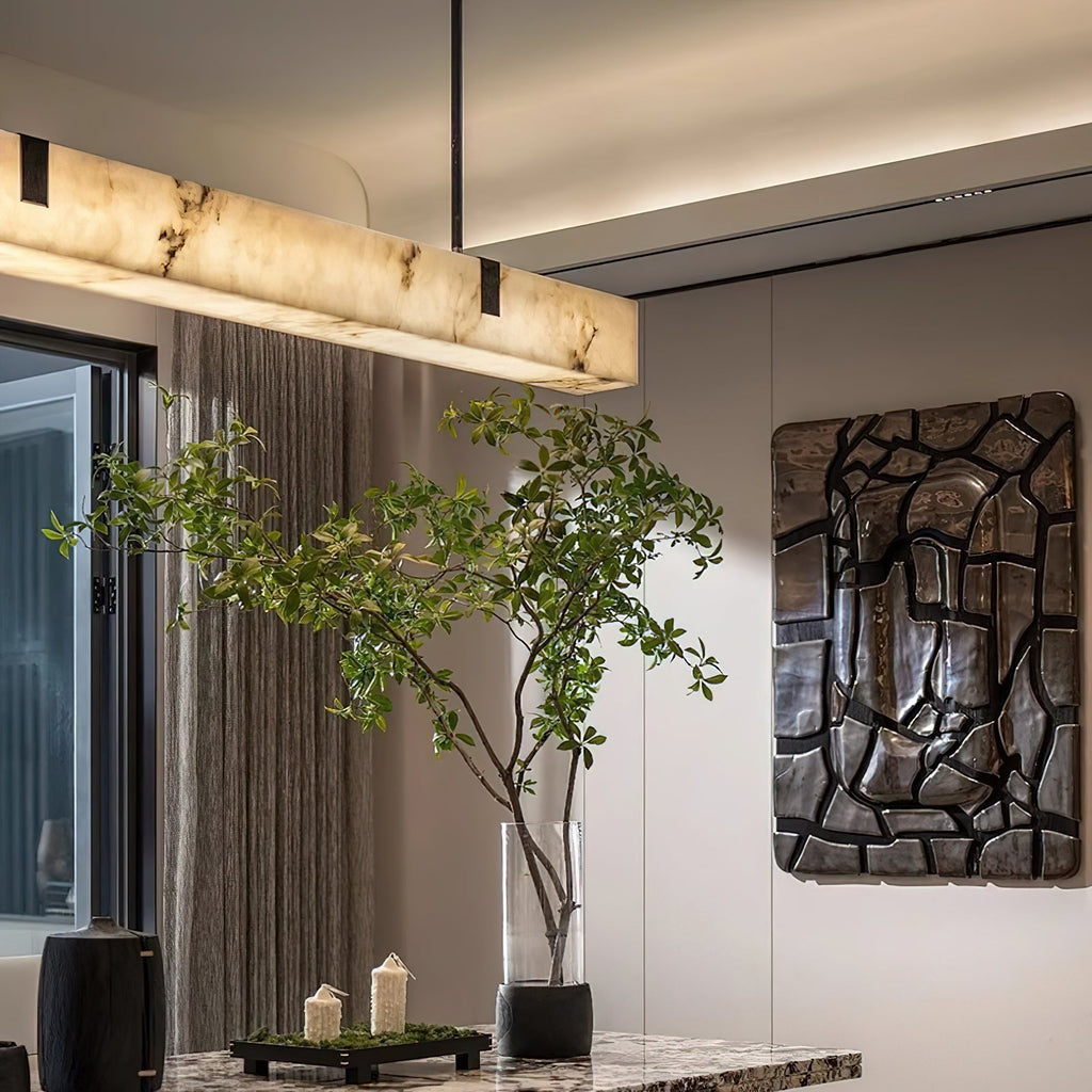 Mission Alabaster Chandelier — view 4