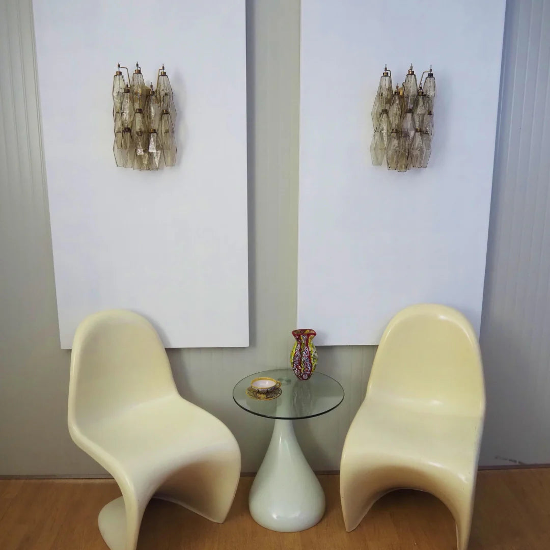 Murano Poliedri Smoked Glass Wall Sconces — view 9