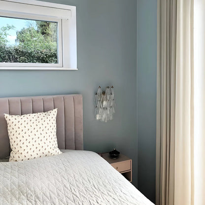 Murano Poliedri Transparent Glass Wall Sconces