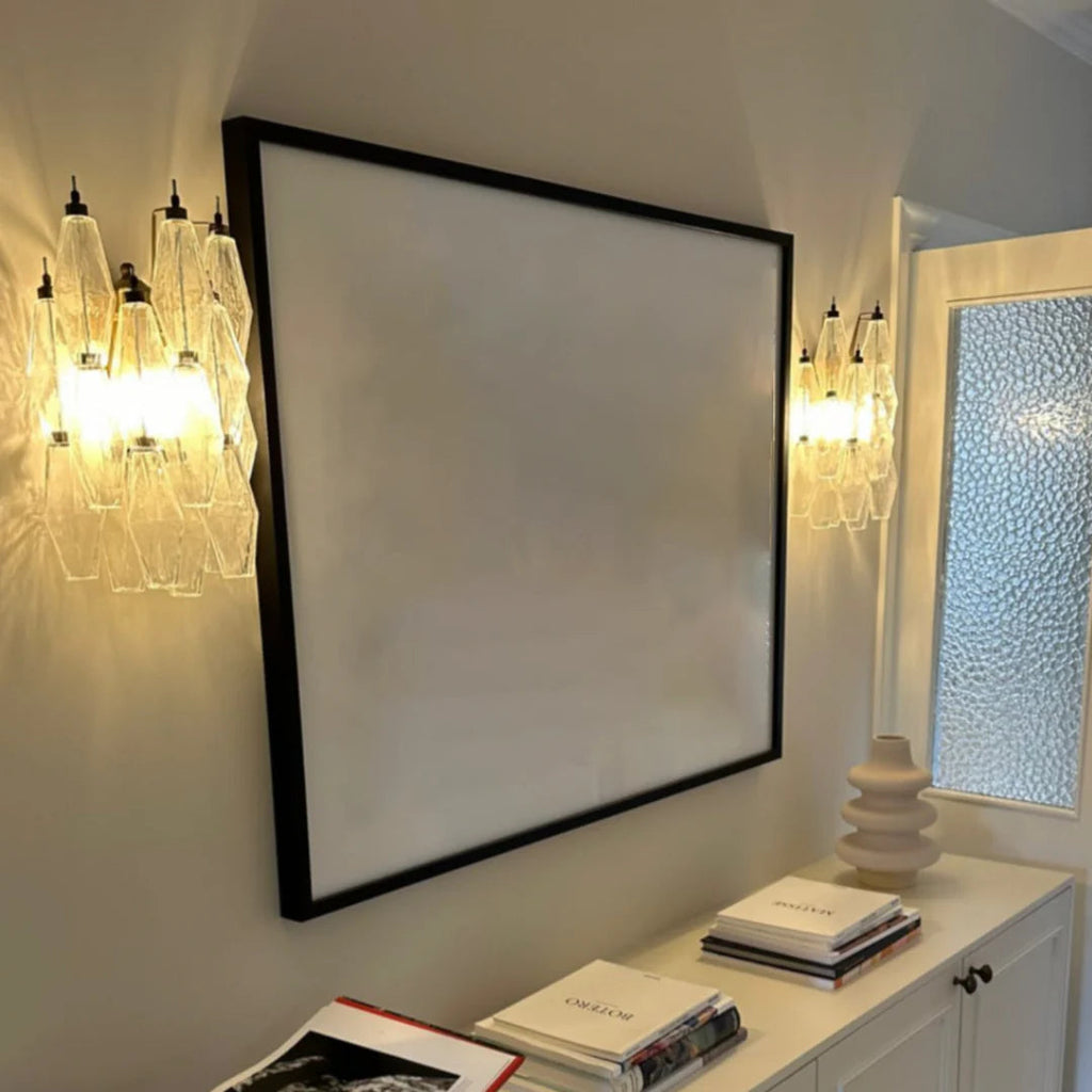 Murano Poliedri Transparent Glass Wall Sconces — view 8