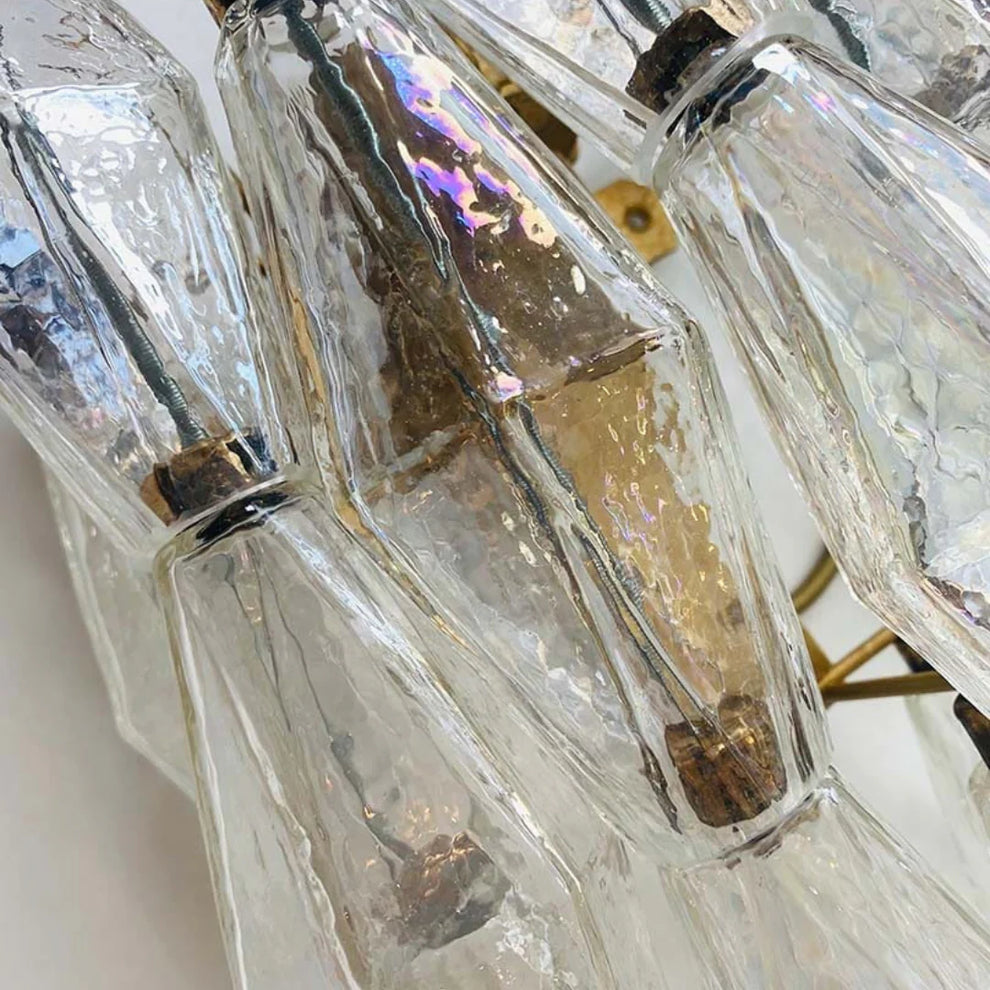 Murano Poliedri Transparent Glass Wall Sconces — view 18