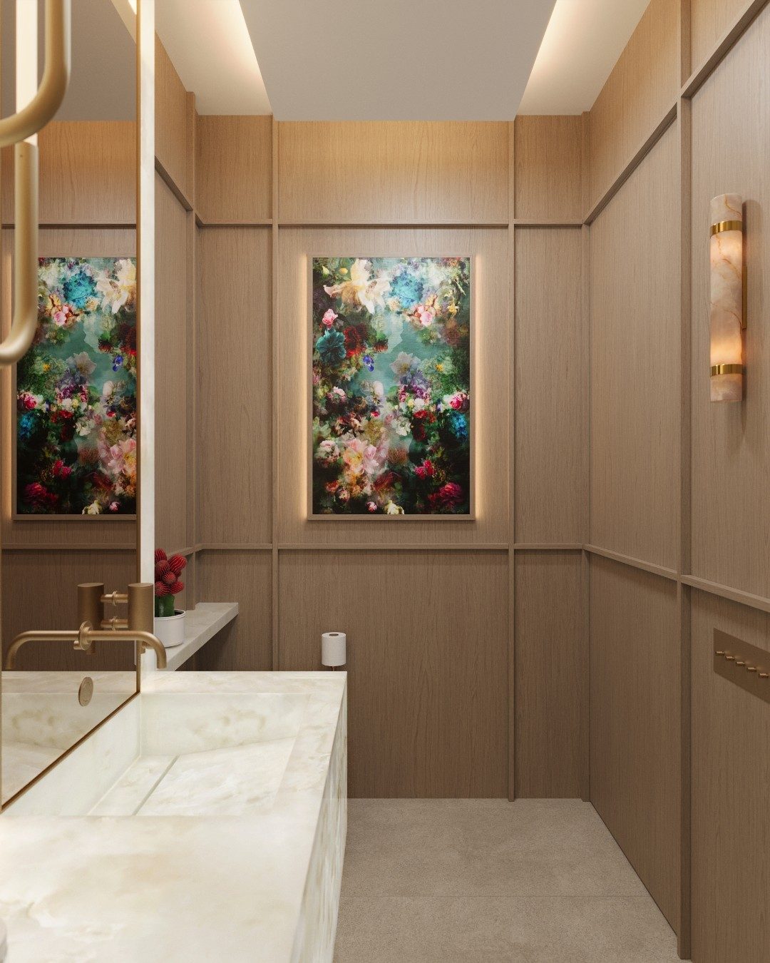 Natalia Onyx Wall Lamp