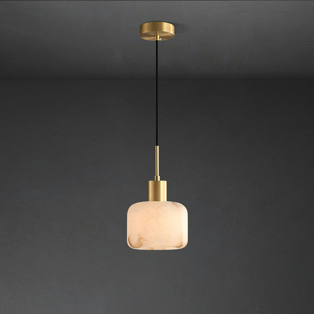 Natural Alabaster Small Pendant Light — view 14