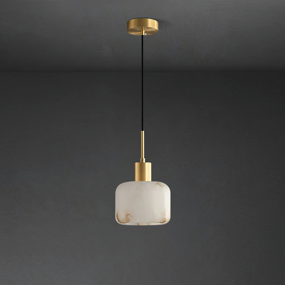 Natural Alabaster Small Pendant Light — view 15